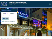 Tablet Screenshot of fourpointsbrisbane.com